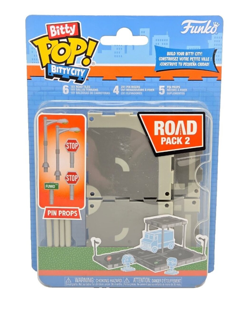 Funko Bitty City Construction Road Kit Bitty Pop! Diorama Accessories New 2025